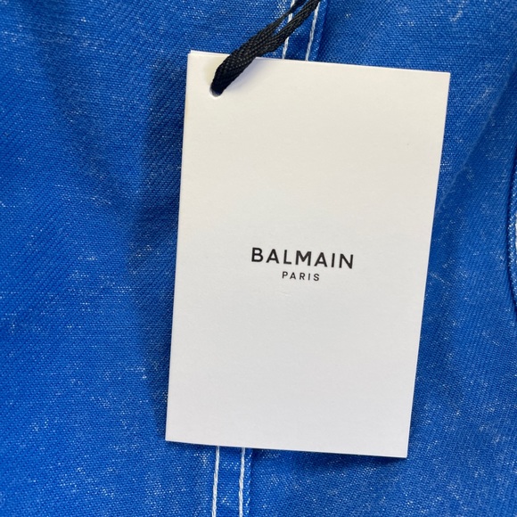 Balmain Collarless Denim Jacket!! - Picture 8 of 10